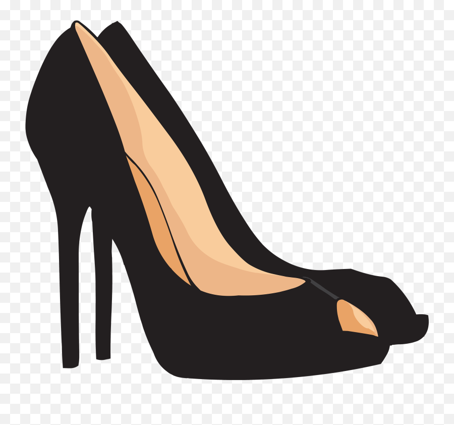 Emoji Clipart Shoe Emoji Shoe - Black High Heels Png,High Heel Emoji