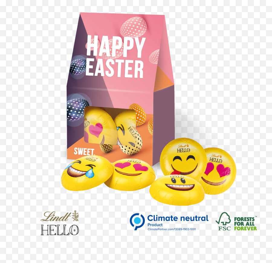 Easter Lindt Mini Gift Pouch Easter - Distinctive Fsc Forests For All Forever Emoji,Gift Emoji