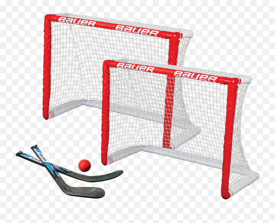Hockey - Bauer Knee Hockey Goal Set Clipart Full Size Hockey Stick And Nets Emoji,Goal Light Emoji