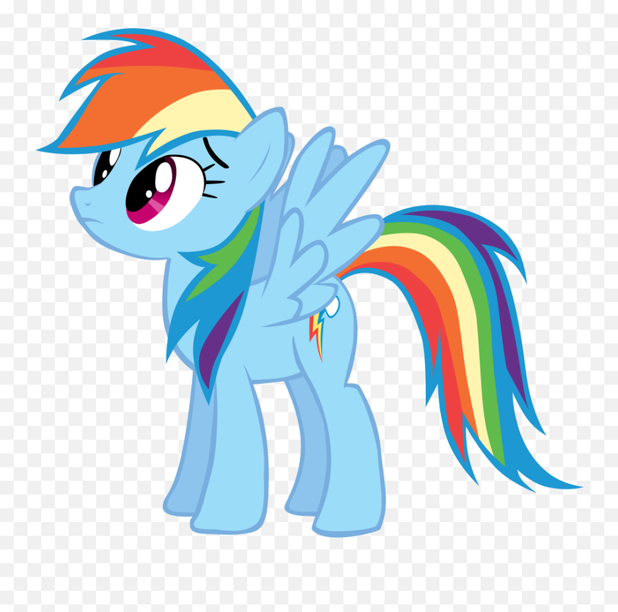 Rainbow Dash Vector - Fictional Character Emoji,Rainbow Dash Emoji
