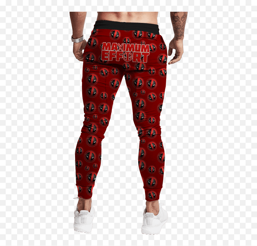 Marvel Mercenary Deadpool Epic Crimson Red Dope Jogger Pants - Vanquish Vq Joggers Men Emoji,Emoji Joggers Pants For Kids