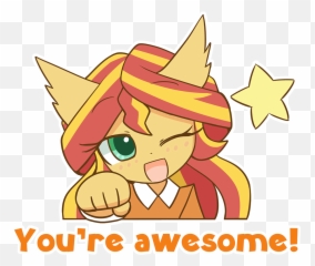 Howxu Sunset Shimmer - Fictional Character Emoji,Fist Bump Emoji