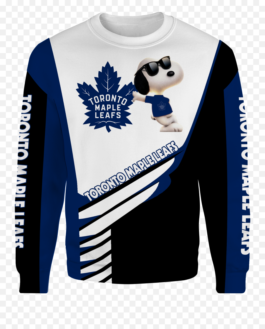 Toronto Maple Leafs Snoopy New Full Over Print V1328 - Toronto Maple Leafs Skull Logo Emoji,Little Yellow Maple Leaf Meaning In Emotions