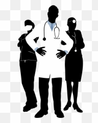 Free Transparent Physician Png Download - Doctors And Nurses Silhouette Emoji,Black And White Doctor Emoji