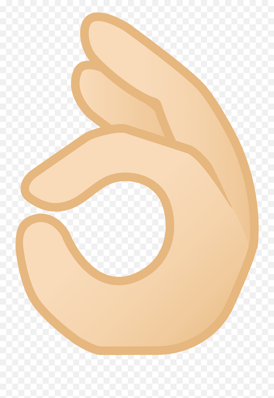 Ok Hand Emoji Clipart - Ok Hand,Picture Of Ok Emojis