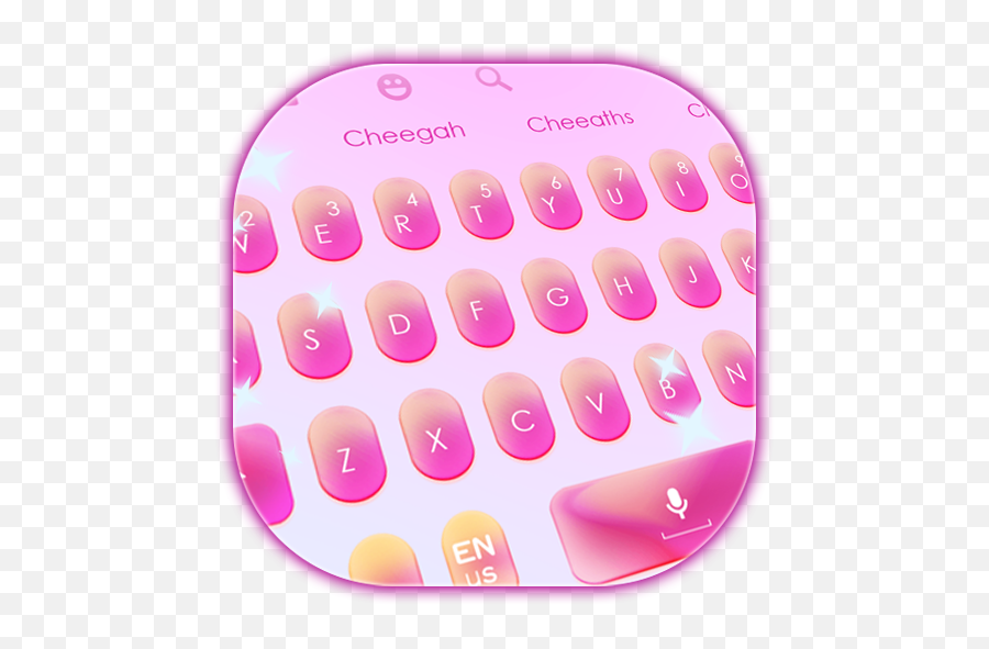 Pink Rainbow Galaxy Keyboard U2013 Apps No Google Play - Dot Emoji,Emoji De Arco