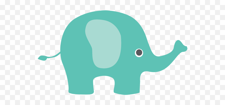Baby Elephant Clipart Png - Blue Elephant Clipart Png Emoji,Elephant Touching Dead Elephant Emotion