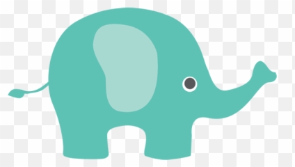 Baby Elephant Clipart Png - Blue Elephant Clipart Png Emoji,Elephant Touching Dead Elephant Emotion