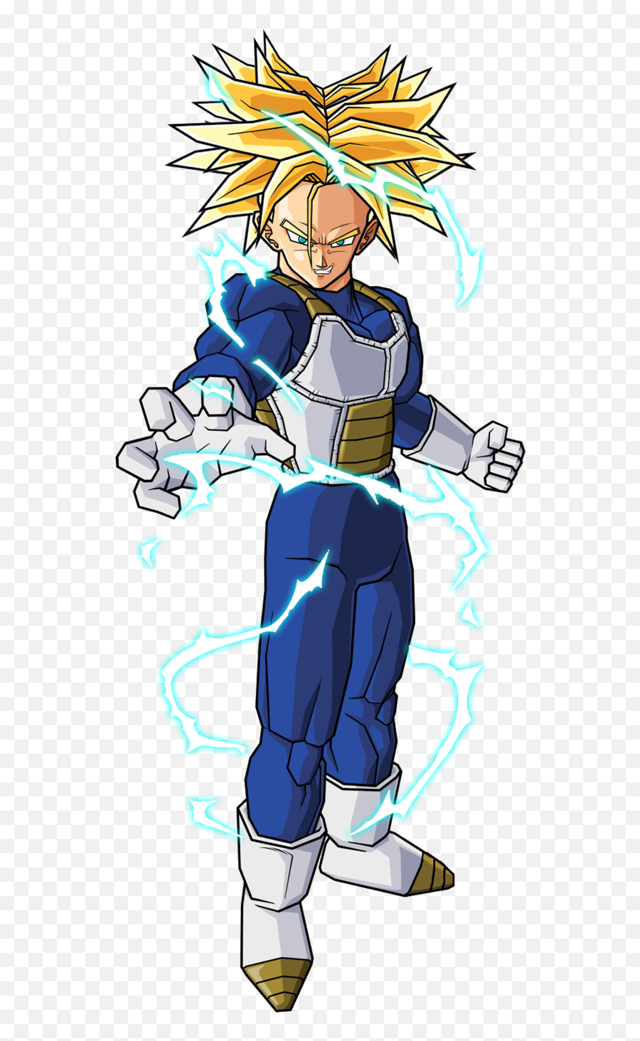 Download Hd Future Trunks Ssj2 By Db Own Universe Arts - Trunks Ssj False Emoji,Super Saiyan 2 Vegeta & Bulma- Outburst Of Emotion