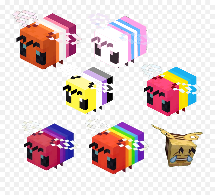 Lgbt Lgbtq Bees Sticker By Shelby - Vertical Emoji,Bi Pride Flag Emoji
