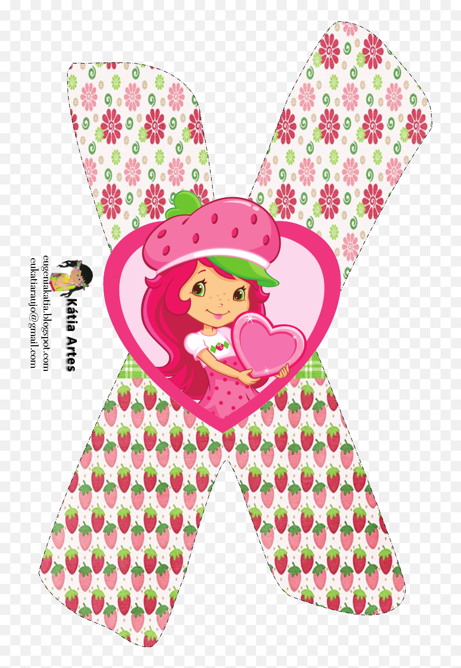 Festa Moranguinho - Alphabet Strawberry Shortcake Letters Emoji,Raspberry Emoji