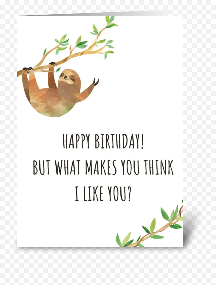 Happy Birthday Sloth - Language Emoji,Sloth Emoticon Facebook