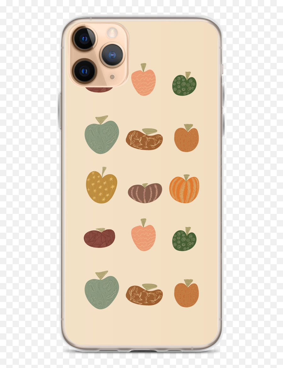 Fall Pumpkin Pattern Iphone Case - Smartphone Emoji,Pumpkin Carving Stencils Emoticons