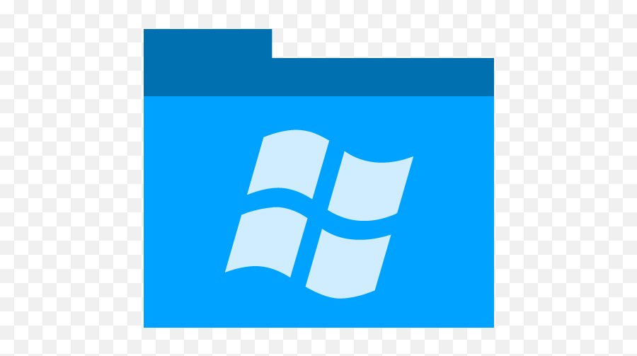 Windows Folder Free Icon Of Phlat Blue Folders Icons - Windows Round Icon Png Emoji,Windows Xp Emoticons Map