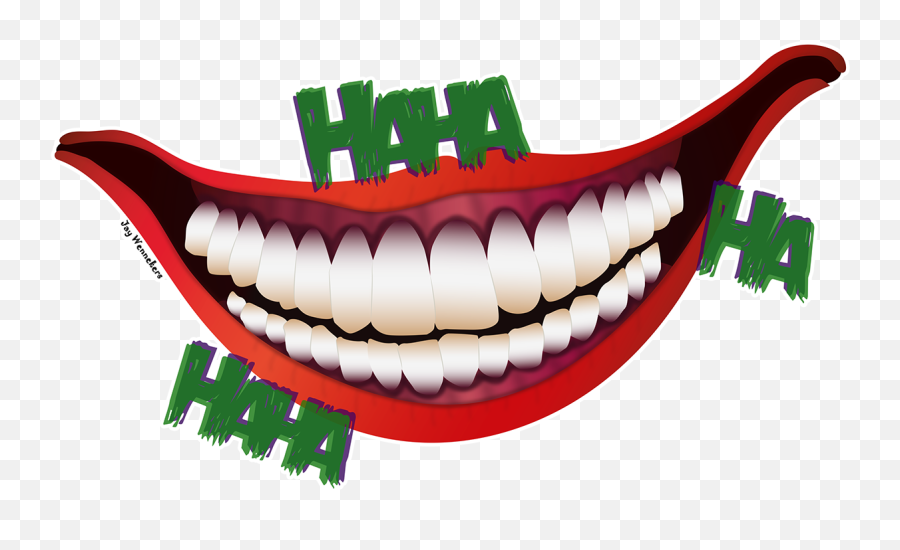 Horror Designs In Illustrator On Behance Art - Smile Joker Joker Smile Transparent Emoji,Squiggle Mouth Emojis