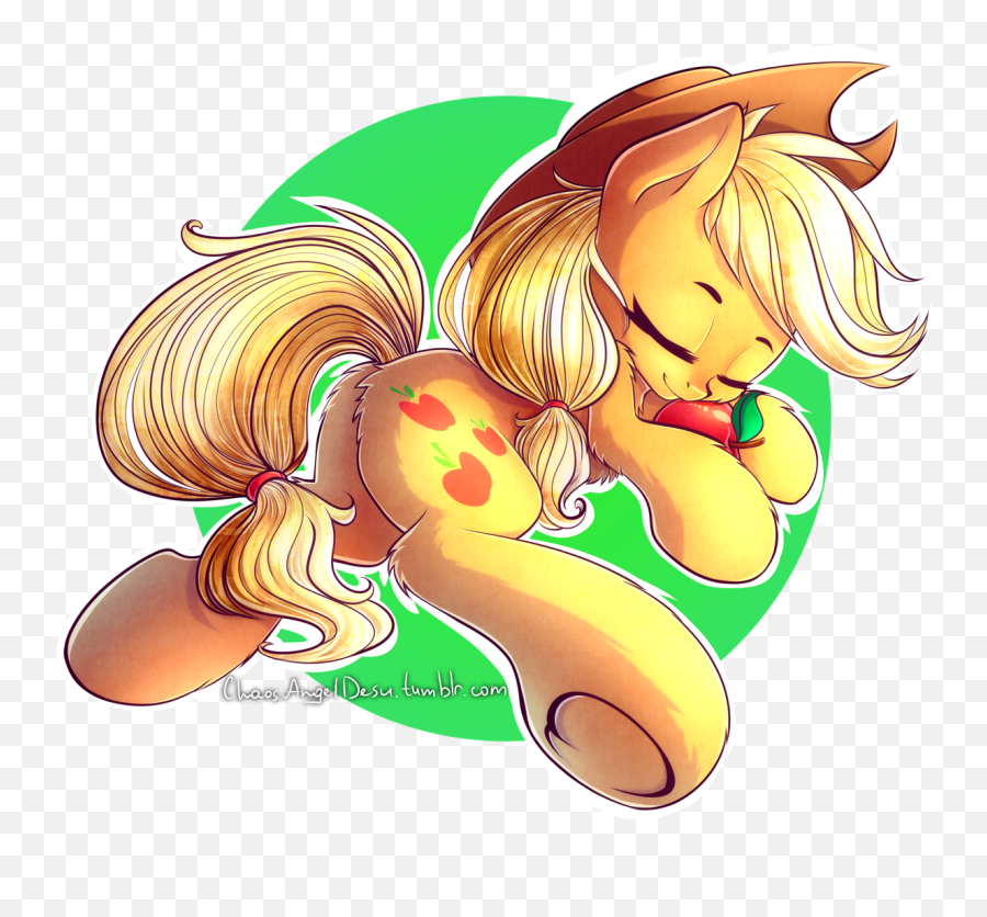 Chaosangeldesu On Twitter Mlp Mlpfim Pony Applejack - Cute Applejack Fanart Emoji,Deviantart Pony Emoticons