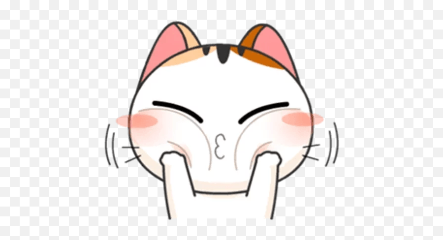 Japanese Kitty - Telegram Sticker Gojill The Meow Gif Emoji,Anime Kitty Emoticon Png