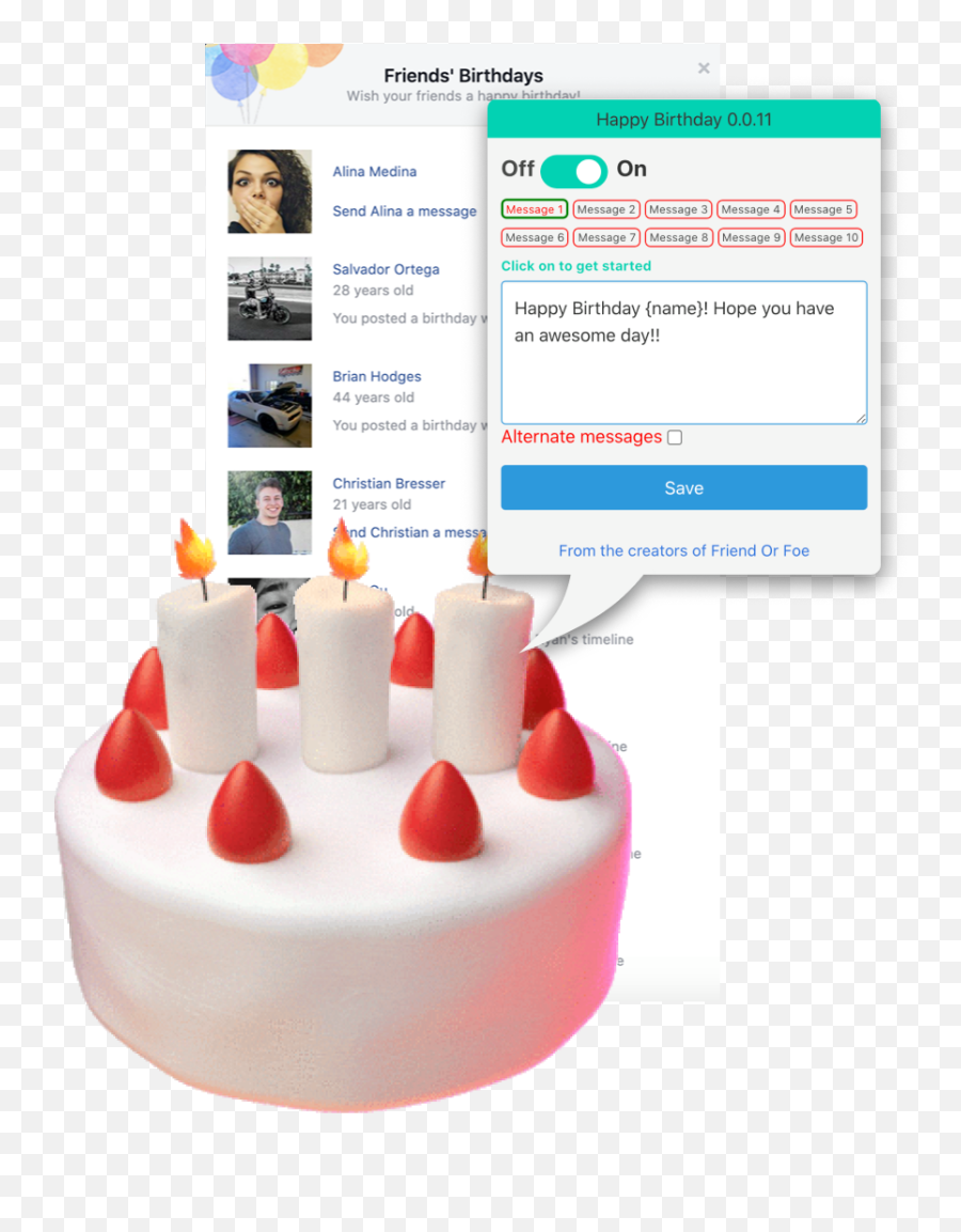 Access Your Birthday Chrome Extension - Cake Decorating Supply Emoji,Happy Birthday Emoji Texts