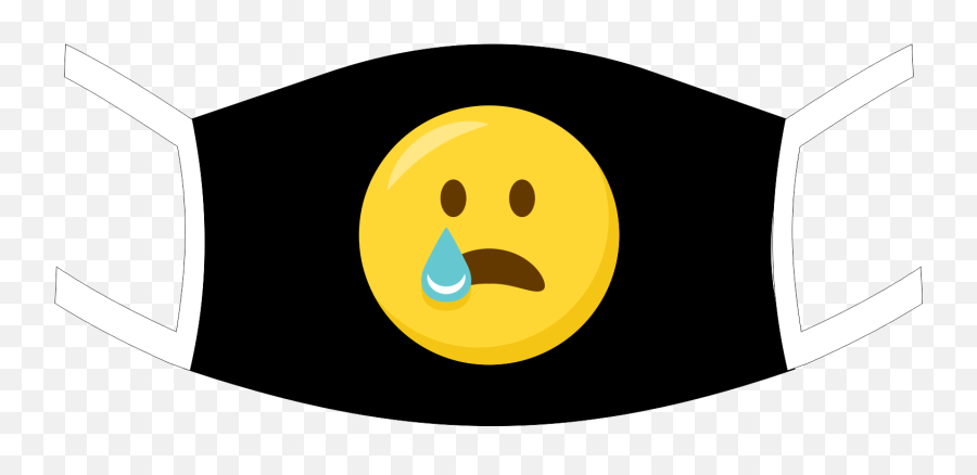 Mask Emoji,Sad Teary Emoticon