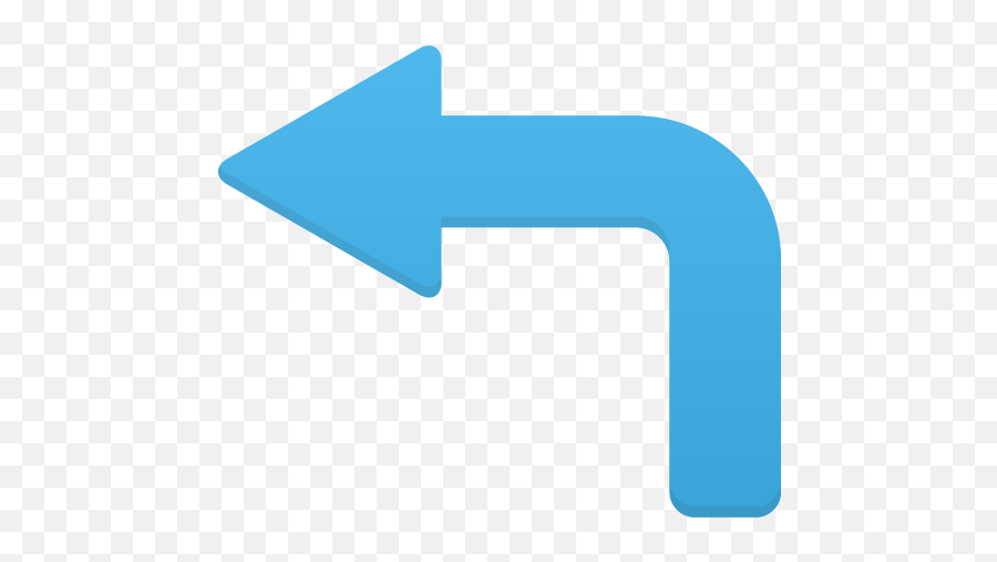 Arrow Turn Left Icon Flatastic 9 Iconset Custom Icon Design Emoji,Diagonal Arrow Emoji