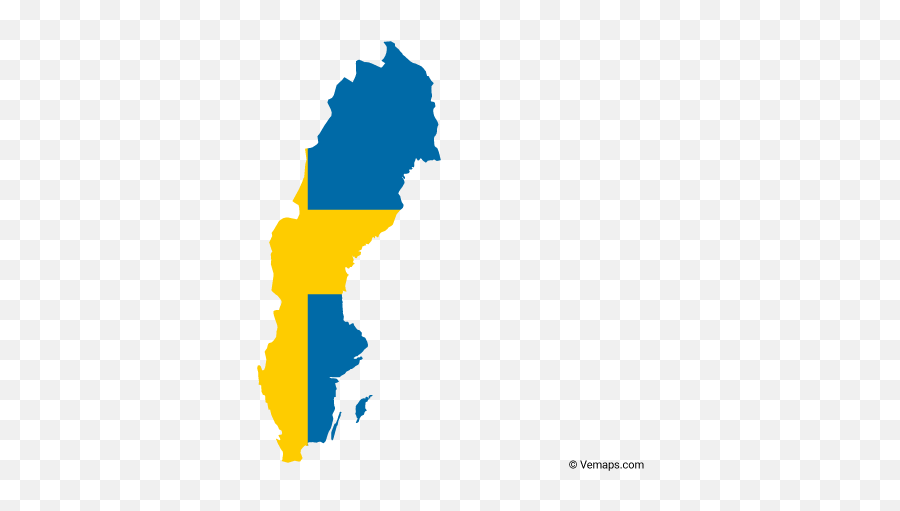 Sweden Map Sweden Flag Map Vector - Sweden Vector Map Emoji,Swiss Flag Emoji