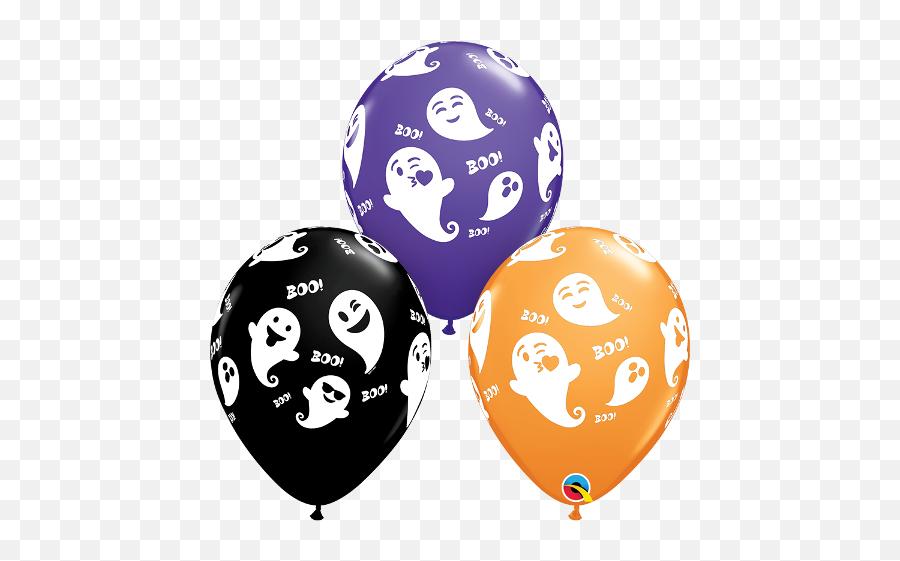 Emoji Ghosts 11 Latex Balloons - 50 Pk Party Supplies Bouquet Ballons D Halloween,Balloon Emoji