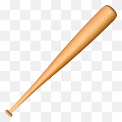 Cartoon Baseball Bat Picture Of A - Baseball Bat Png Emoji,Baseball Emoji For Facebook