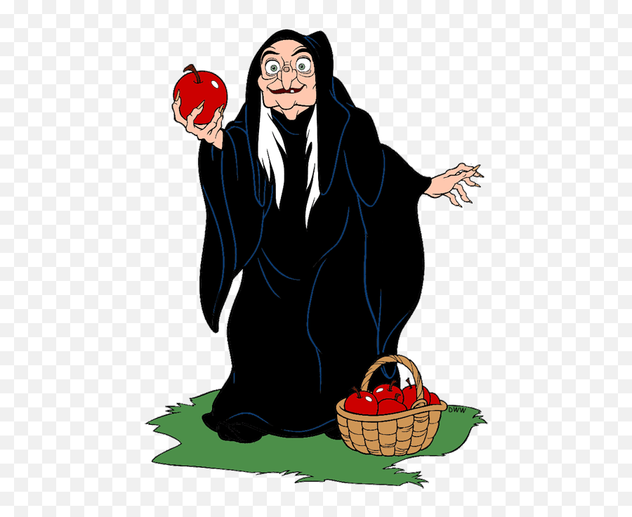 Evil Queen Witch And Huntsman Clip Art - Evil Queen Disney Apple Emoji,Evil Queen Emoji
