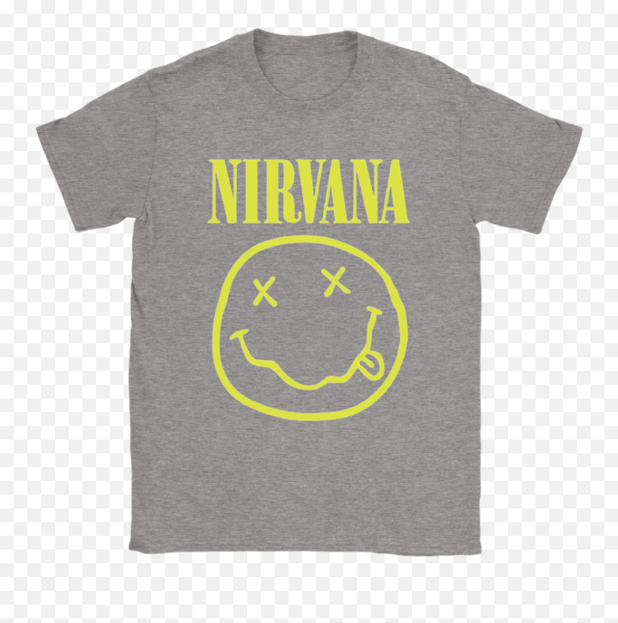 Funny Nirvana Passed Out Emoji Shirts - Band T Shirts Nirvana,Moon Emoji Shirts