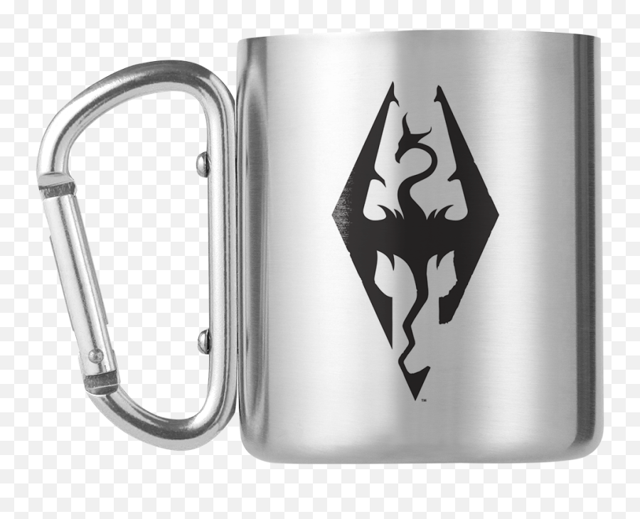 Skyrim Dragon Symbol Carabiner Mug - Lord Of The Rings Mug Emoji,Skyrim Emoji