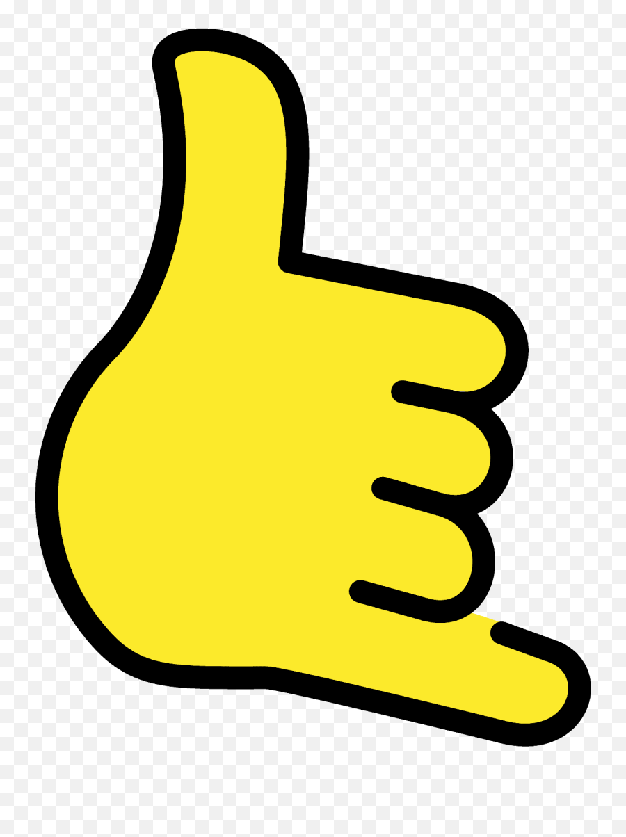 Call Me Hand - Emoji Meanings U2013 Typographyguru Call Me Emoji Vector,Hand Emoji