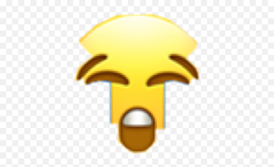 Half Emoji Mouth Eyes Eyebrows Sticker By Gorlia - Happy,Mouth Emoji
