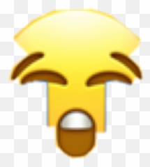 Half Emoji Mouth Eyes Eyebrows Sticker By Gorlia - Happy,Mouth Emoji