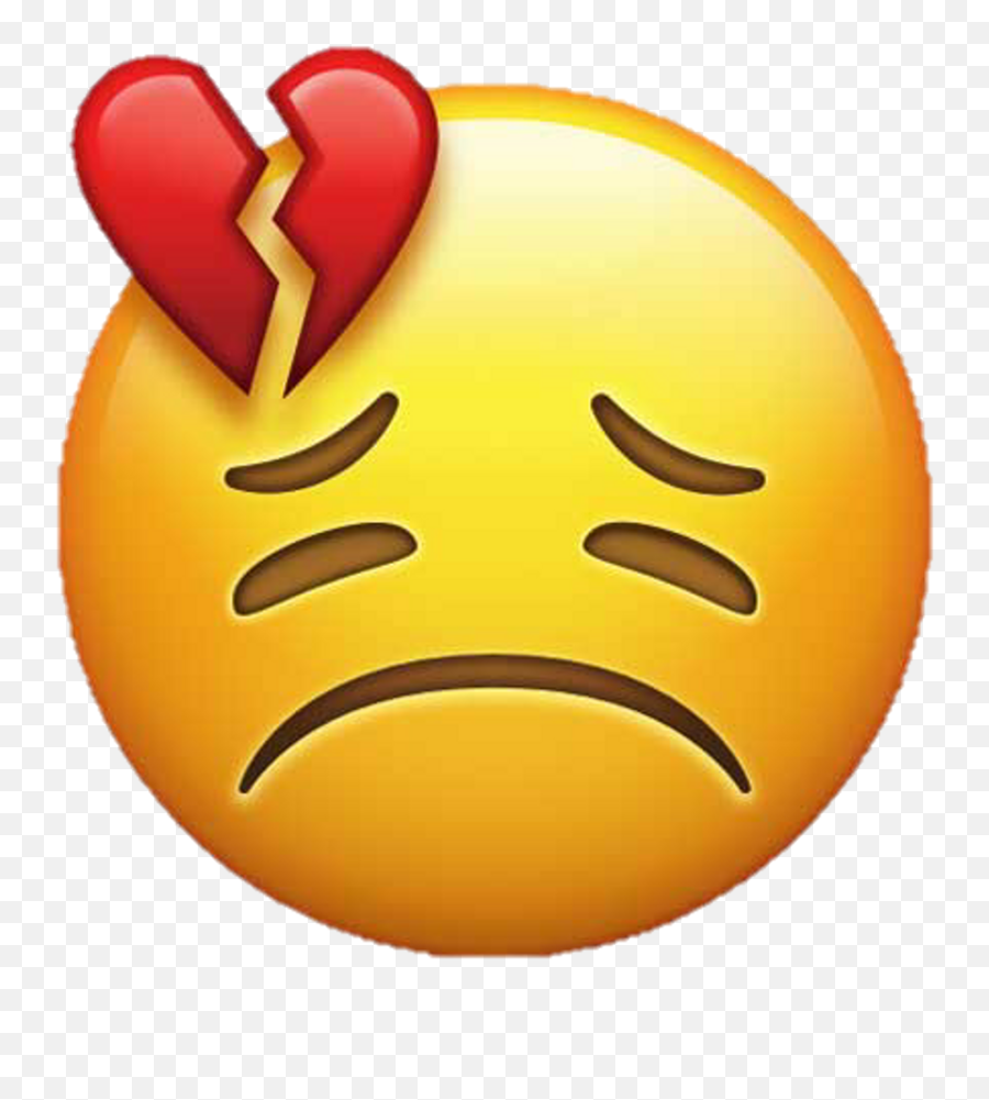 Free Transparent Emoji Png Download - Sad Broken Heart Emoji,In Love Emoticons