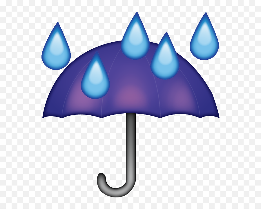 Download Umbrella Rain Drops Emoji - Umbrella Rain Emoji Png,Rain Emoji