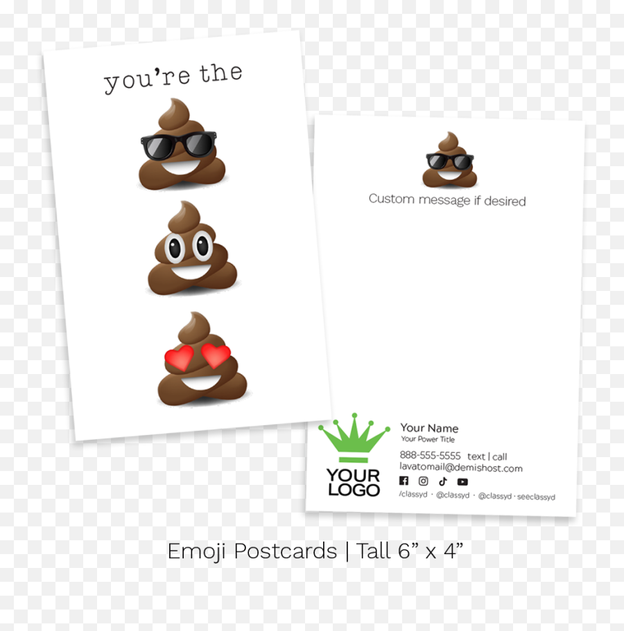 Youu0027re The Emoji Custom Postcards - Language,Cinnamon Emoji