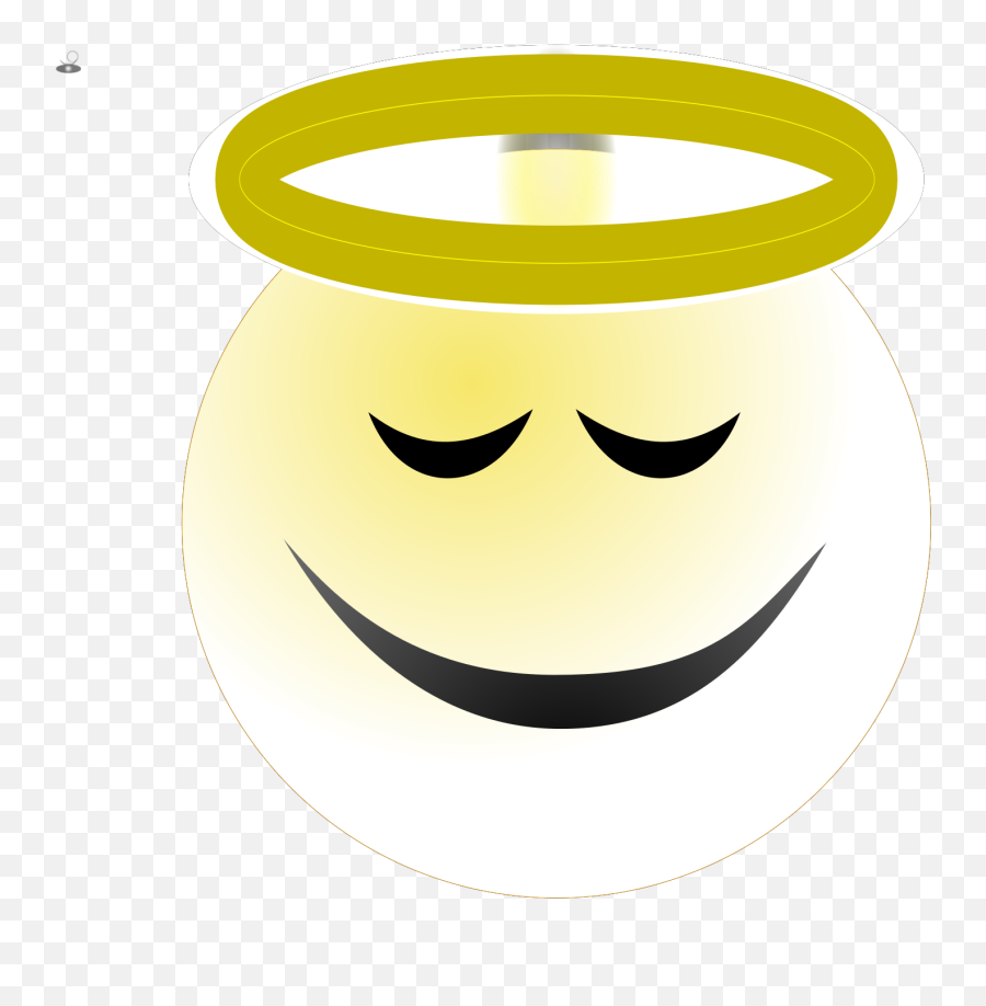 Face Angel Svg Vector Face Angel Clip - Wide Grin Emoji,Angels Smiling Emoticons