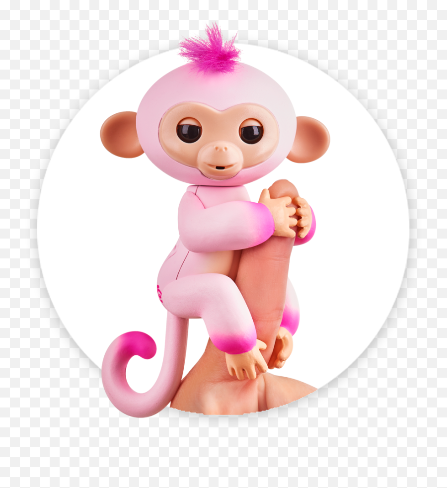 Fingerlings By Wowwee Ombre 2tone Monkeys U2013 Emma U2013 Kids Time - Baby Monkey Emoji,Happy Meal Toy Emojis
