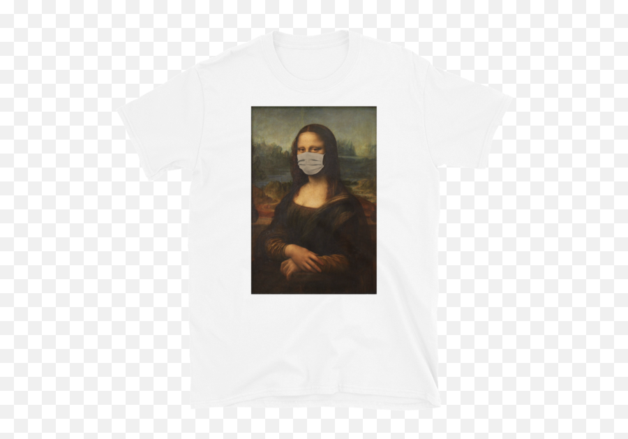 Funny Mona Lisa With Mask - Mona Lisa Emoji,Realistic Emotion In The Mona Lisa