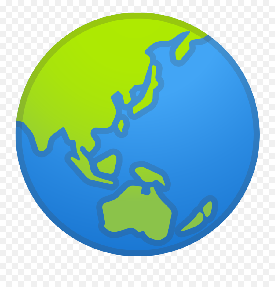 Globe Showing Asia - Emoji,Planet Emojis