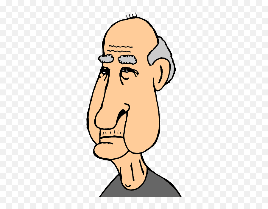 Cartoon Face Old Man - Clip Art Library Old Guys Clip Art Emoji,Old Man With Cane Emoji