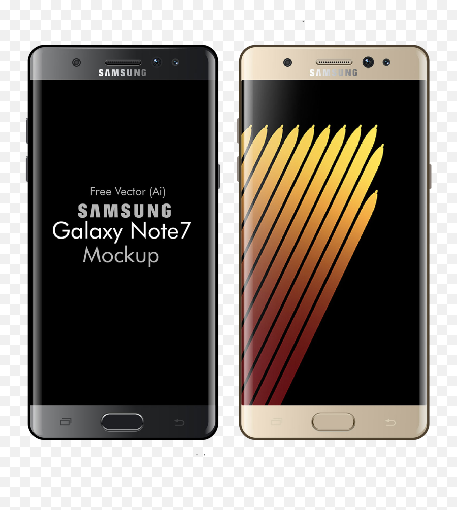 Free Vector Samsung Galaxy Note 7 Mockup In - Samsung S7 Samsung Note 7 Price In India Emoji,Samsung S7 Emoji For Note 3