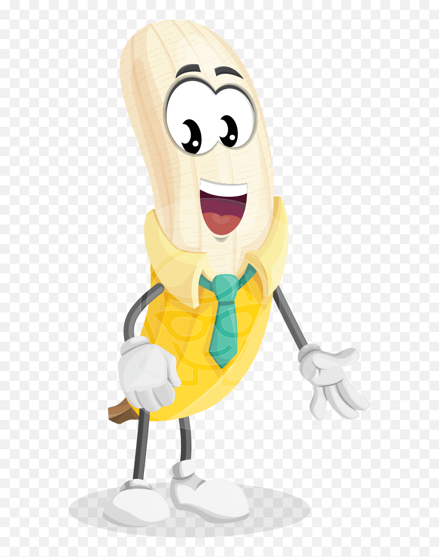 Peeled Banana Cartoon Vector Character - 112 Illustrations Graphicmama Fictional Character Emoji,Pointing Finger Smile -emoticon -stock
