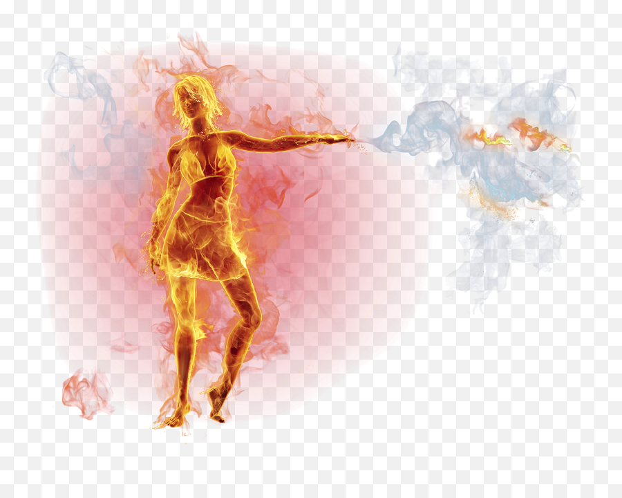 Flame Burning Man Combustion Fire - Man On Fire Transparent Emoji,Burning Man Emoji