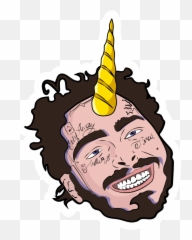 Post Malone Unicorn Unicorn Stickers Post Malone - Post Malone Unicorn Emoji,Snoop Dogg Ebonics Emoji
