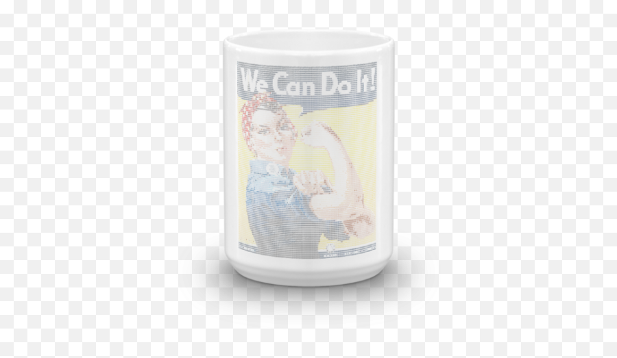 We Can Do It Feminist Ascii Art Mug Emoji,;-; Ascii Emoticon