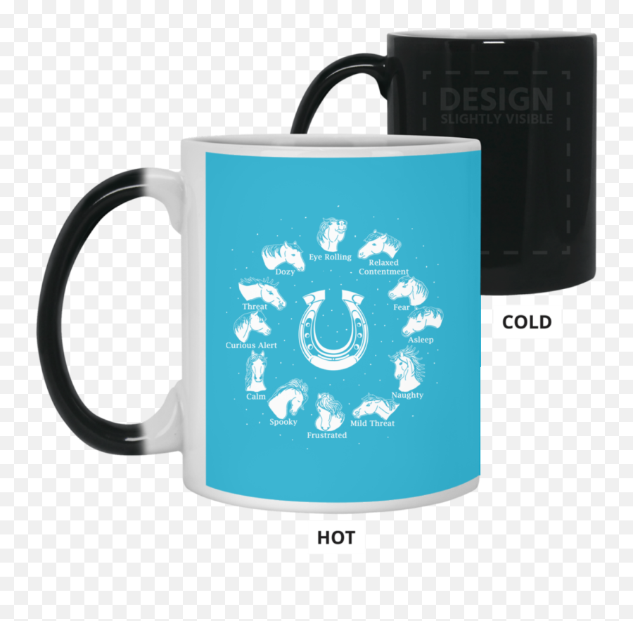 Emotions And Feelings Of The Horse Daily Mug - Gift For Crush Emoji,Emotion Of Fear Symbol