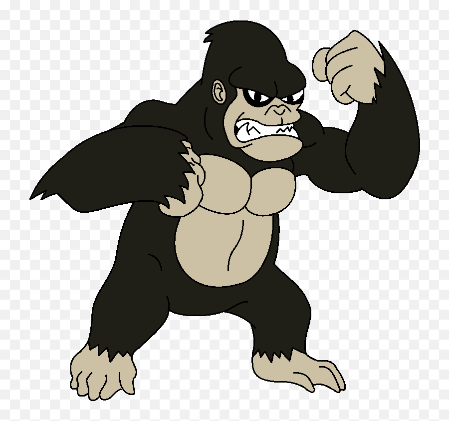 Gorilla Clipart King Kong - King Kong Cartoon Png Emoji,Cavalier King Charles Spaniel Emoticons