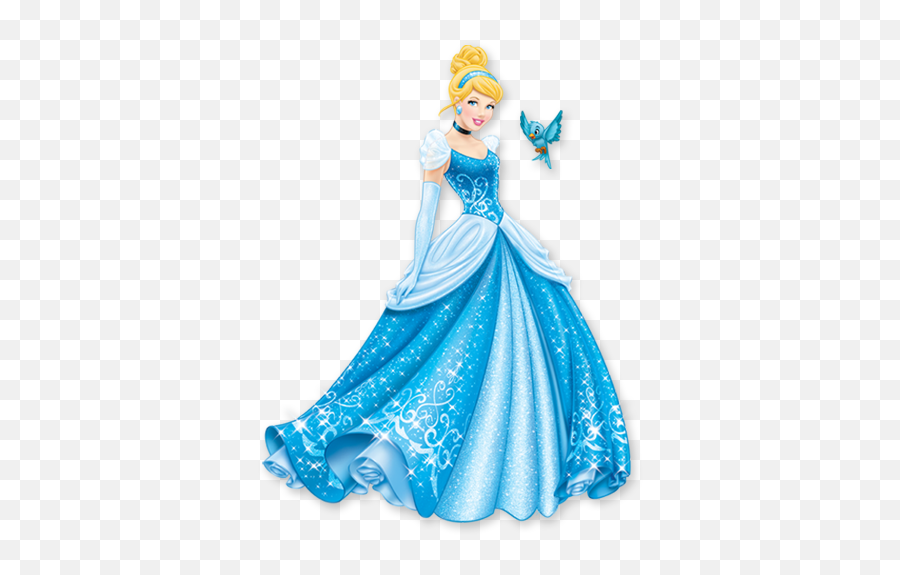 Cenicienta Con Pajarito Cinderela Vestidos De Princesa - Cinderella Princess Clip Art Emoji,Disney Emoji Blitz Diamond Box