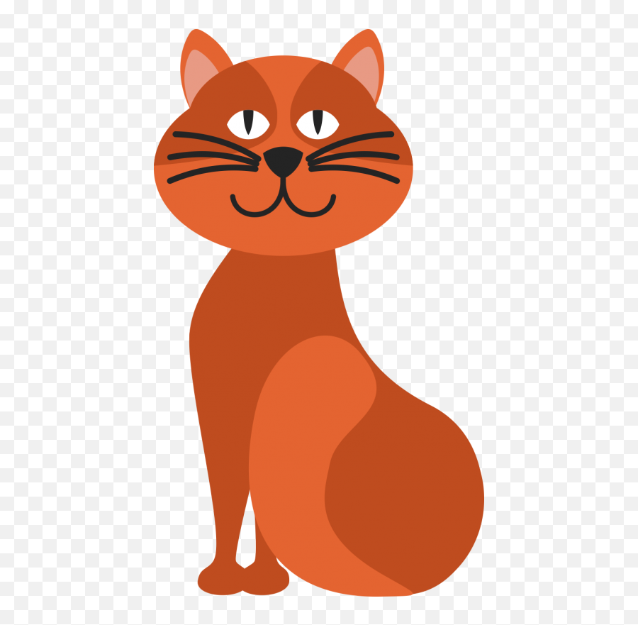 Whiskers Kitten Domestic Short - Haired Cat Clip Art Orange Emoji,Cat Emotions Clip Art